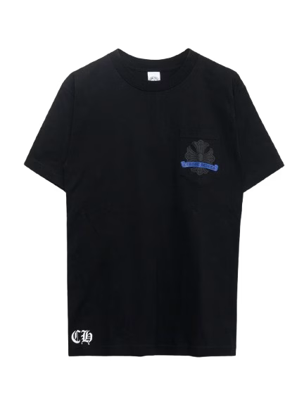 Authentic Chrome Hearts Blue Horseshoe T-shirt Chrome Hearts â€“ front view