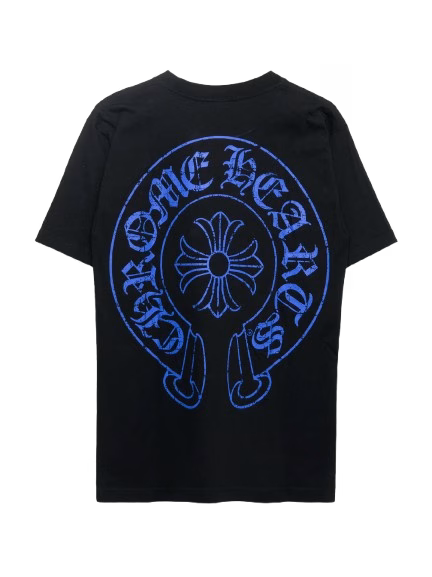Authentic Chrome Hearts Blue Horseshoe T-shirt Chrome Hearts â€“ front view
