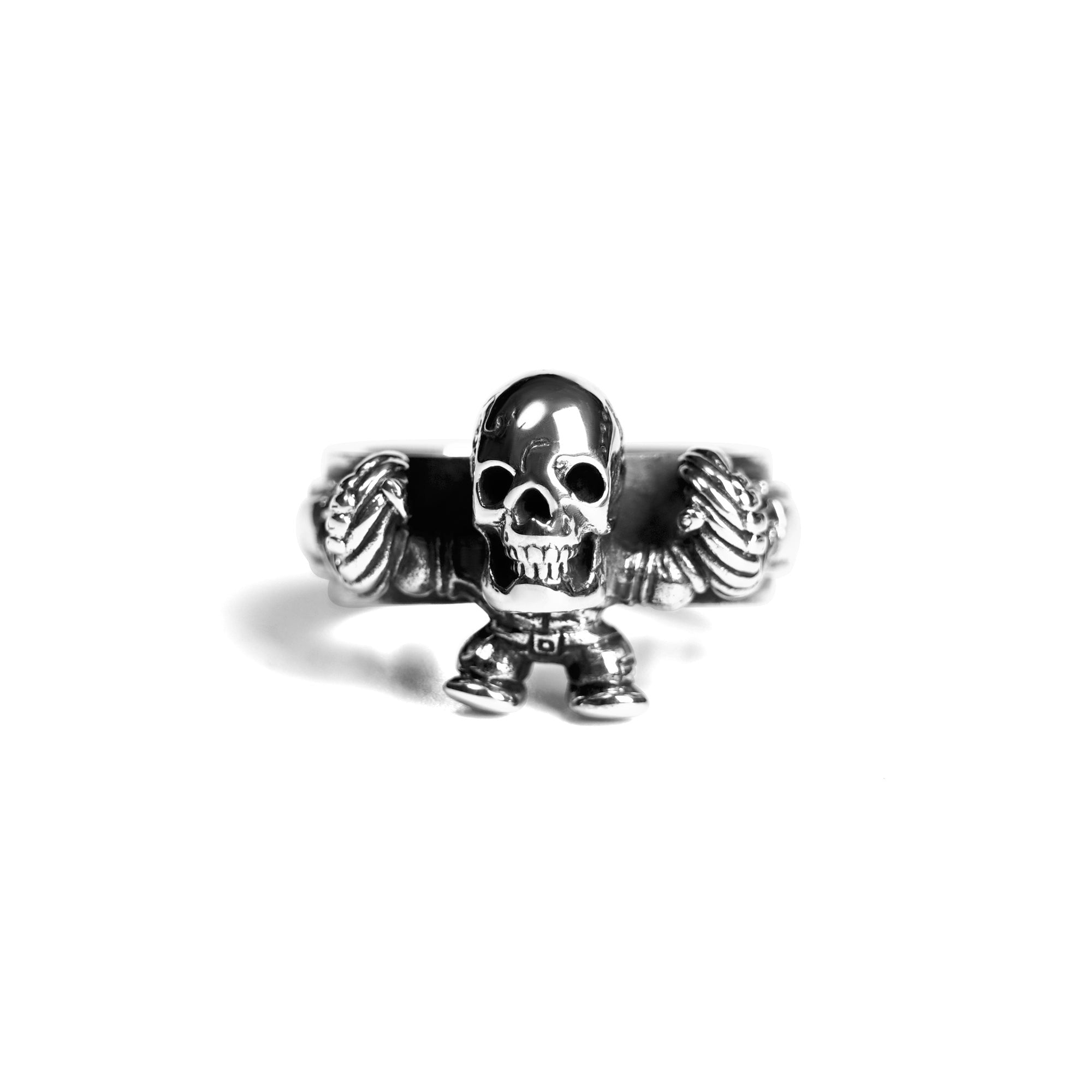 Authentic Chrome Hearts Foti Harris Cable Ring – ring front view