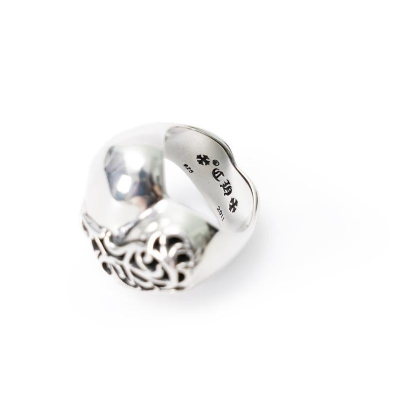 Authentic Chrome Hearts Heart Ring – front view