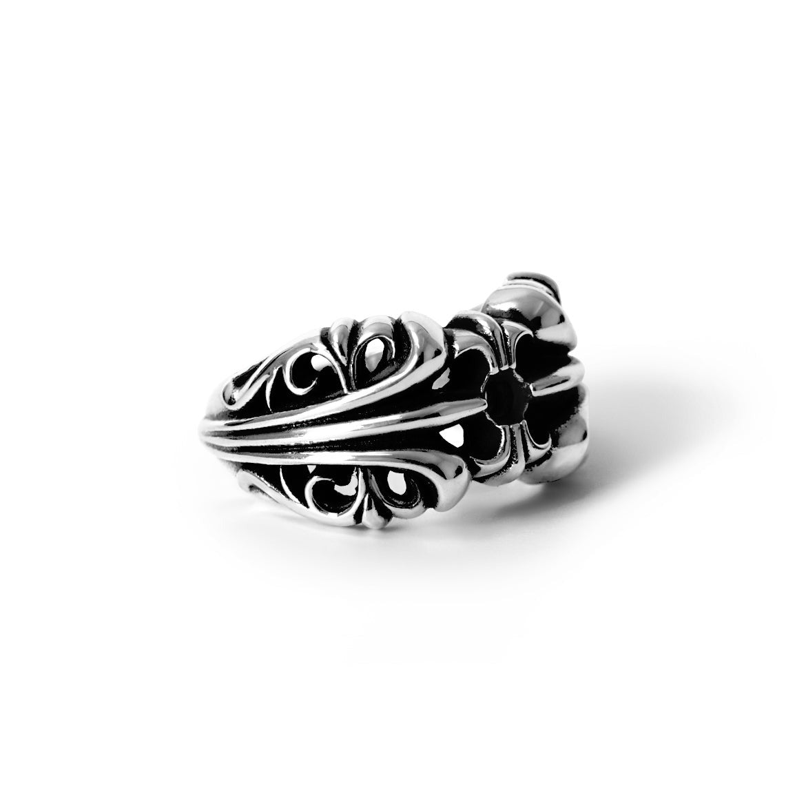 Authentic Chrome Hearts K&T Ring – front view