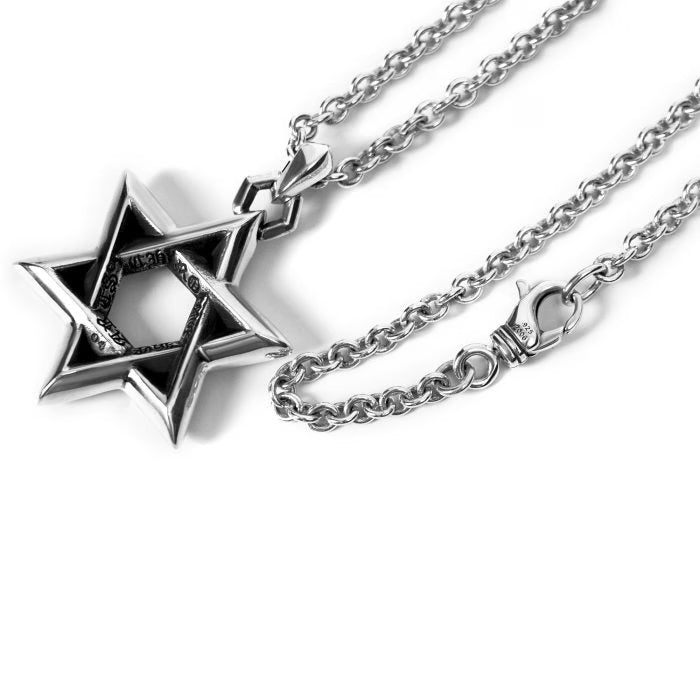 Authentic Chrome Hearts Large Star of David Pendant â€“ front view