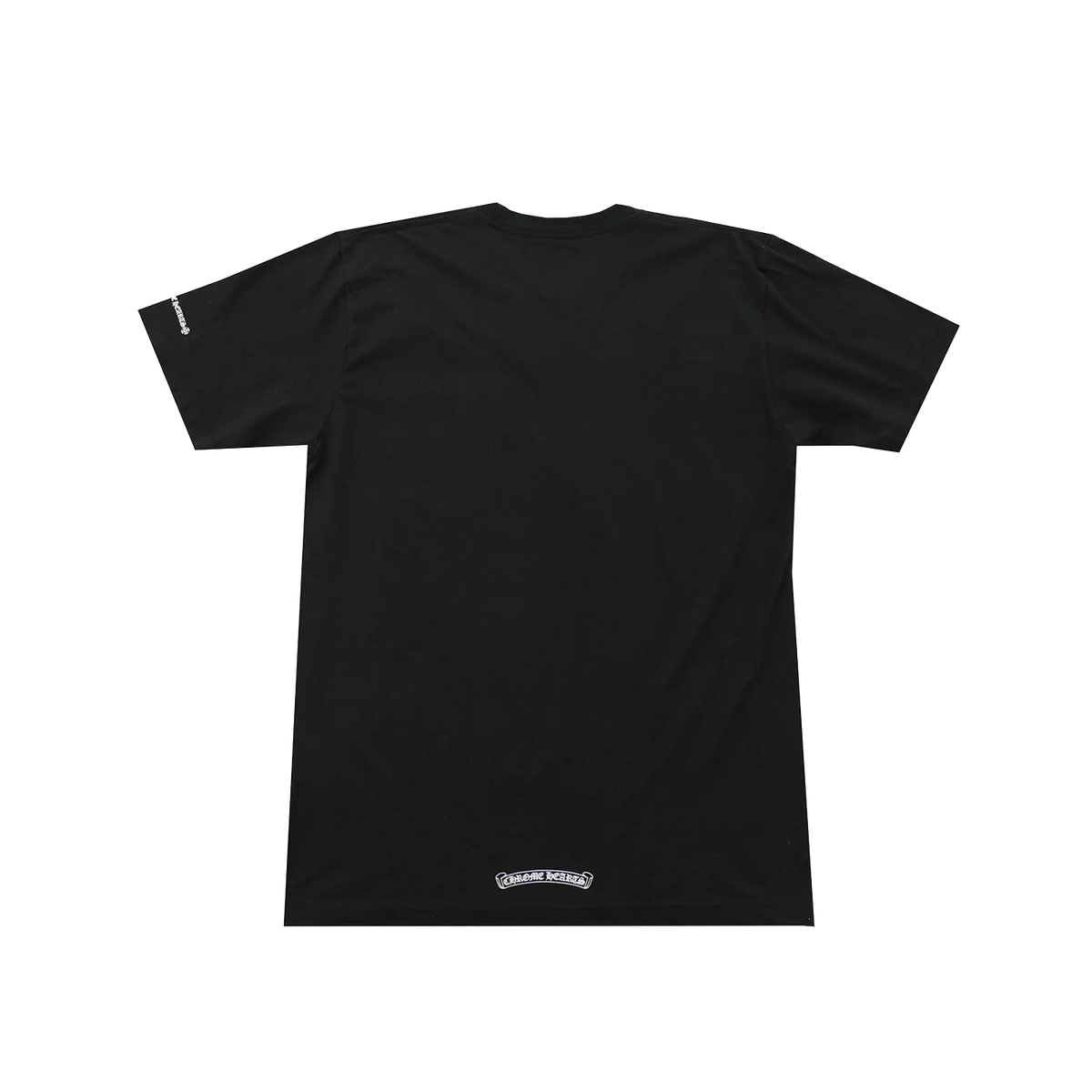 Authentic Chrome Hearts CH Neck Letters Short Sleeve T Shirt – front view