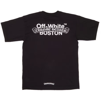 Authentic Chrome Hearts Off White Chrome Hearts Boston Shirt – shirt front view