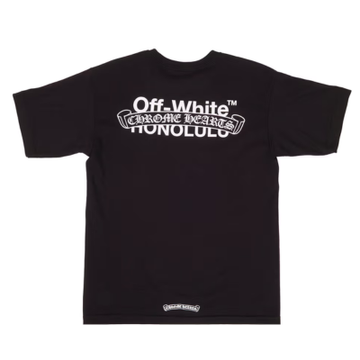 Authentic Chrome Hearts Off White Chrome Hearts Honolulu Shirt – shirt front view
