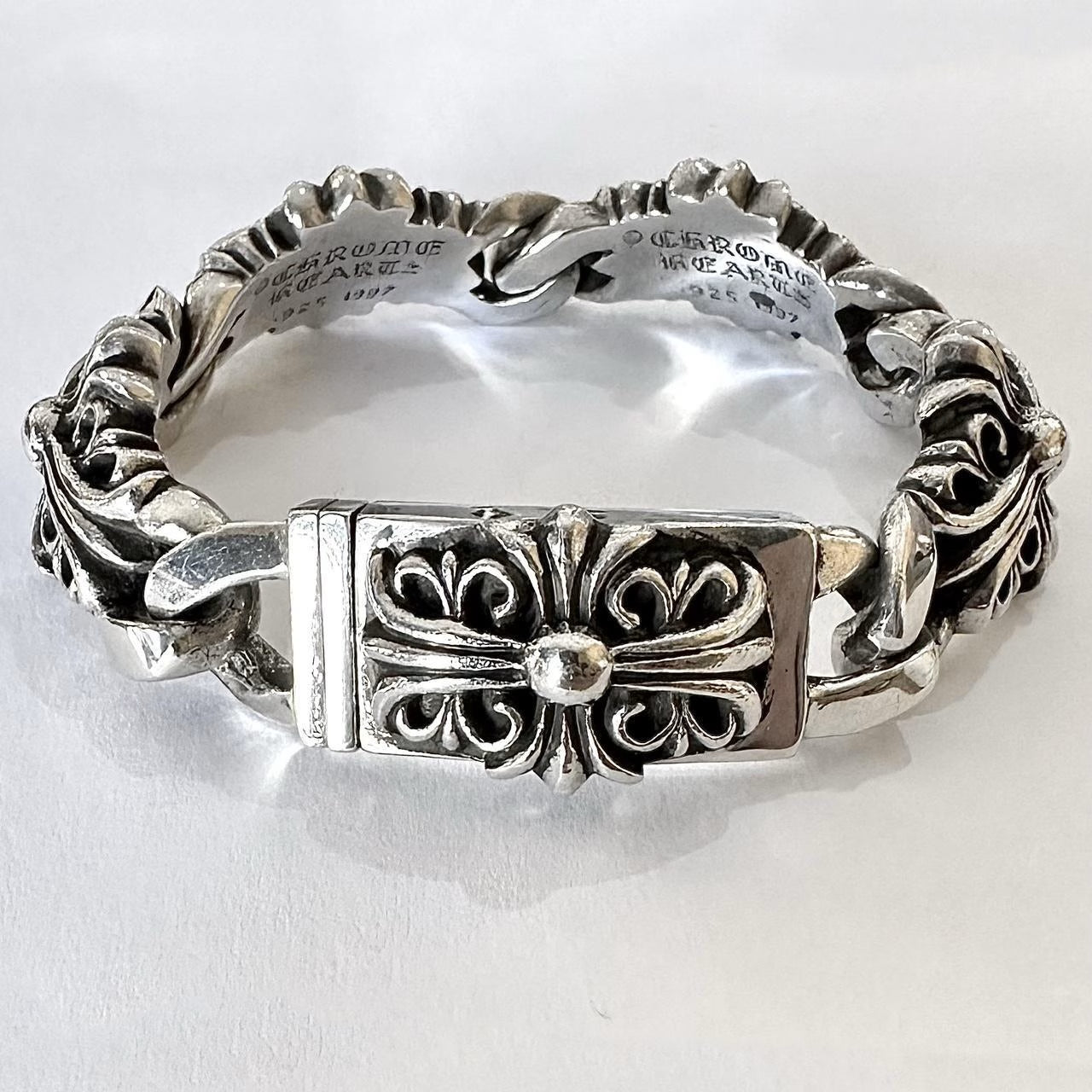 Authentic Chrome Hearts Chrome Hearts Keeper Braceletâ€‹ â€“ front view