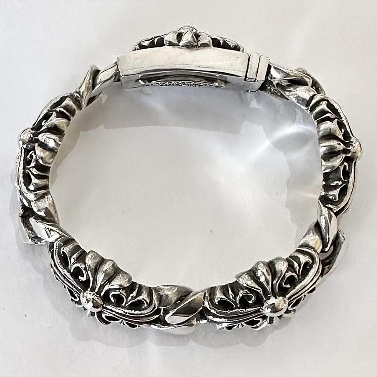 Authentic Chrome Hearts Chrome Hearts Keeper Braceletâ€‹ â€“ front view