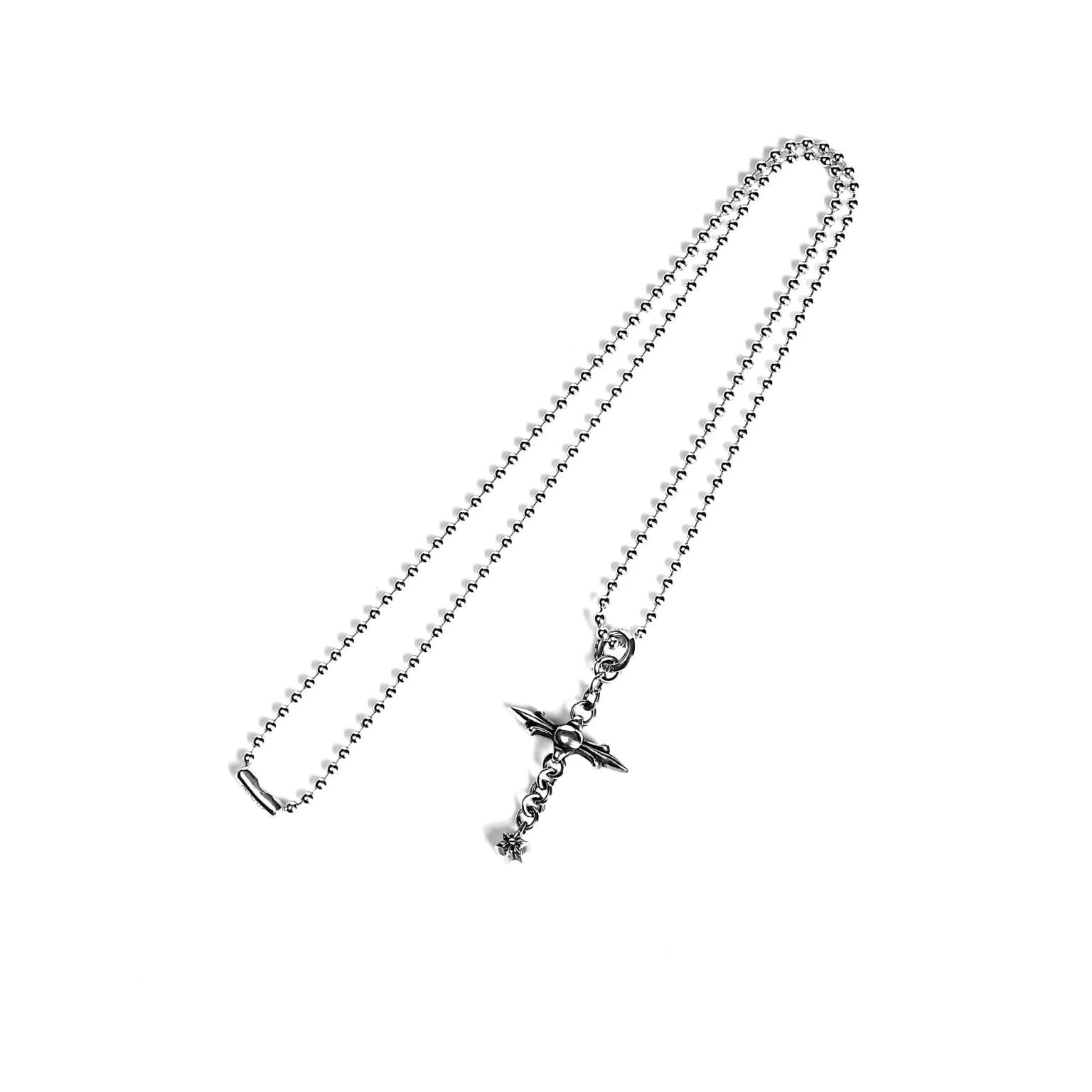 Authentic Chrome Hearts Roly Cross Pendant â€“ front view