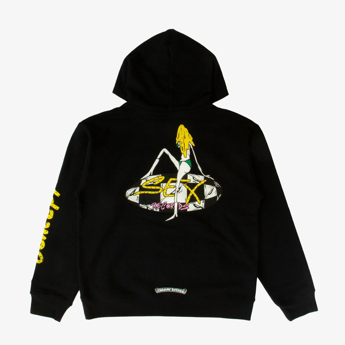 Authentic Chrome Hearts Sex Records Hoodie – hoodie front view