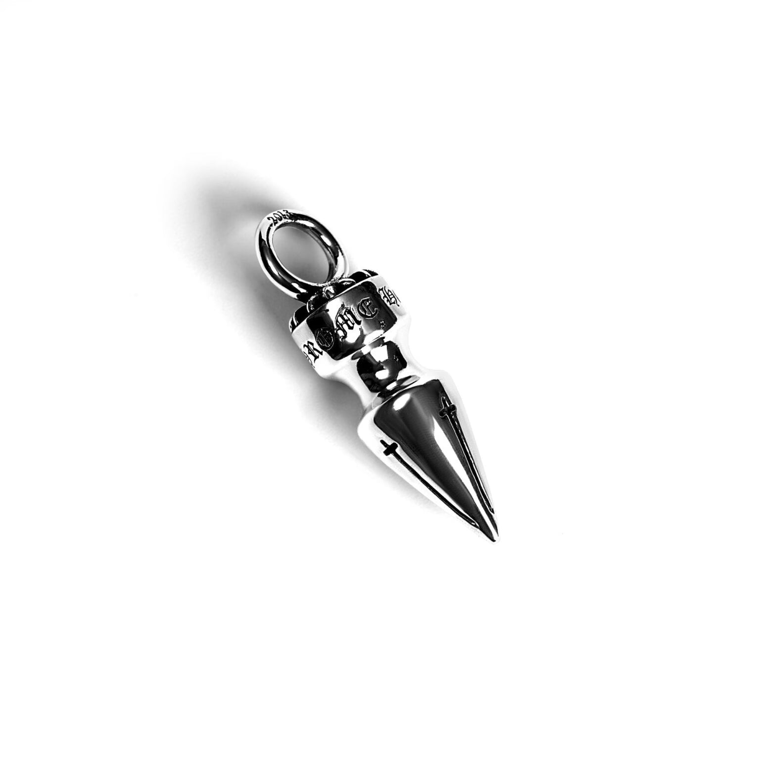 Authentic Chrome Hearts Small Spike Pendant â€“ front view