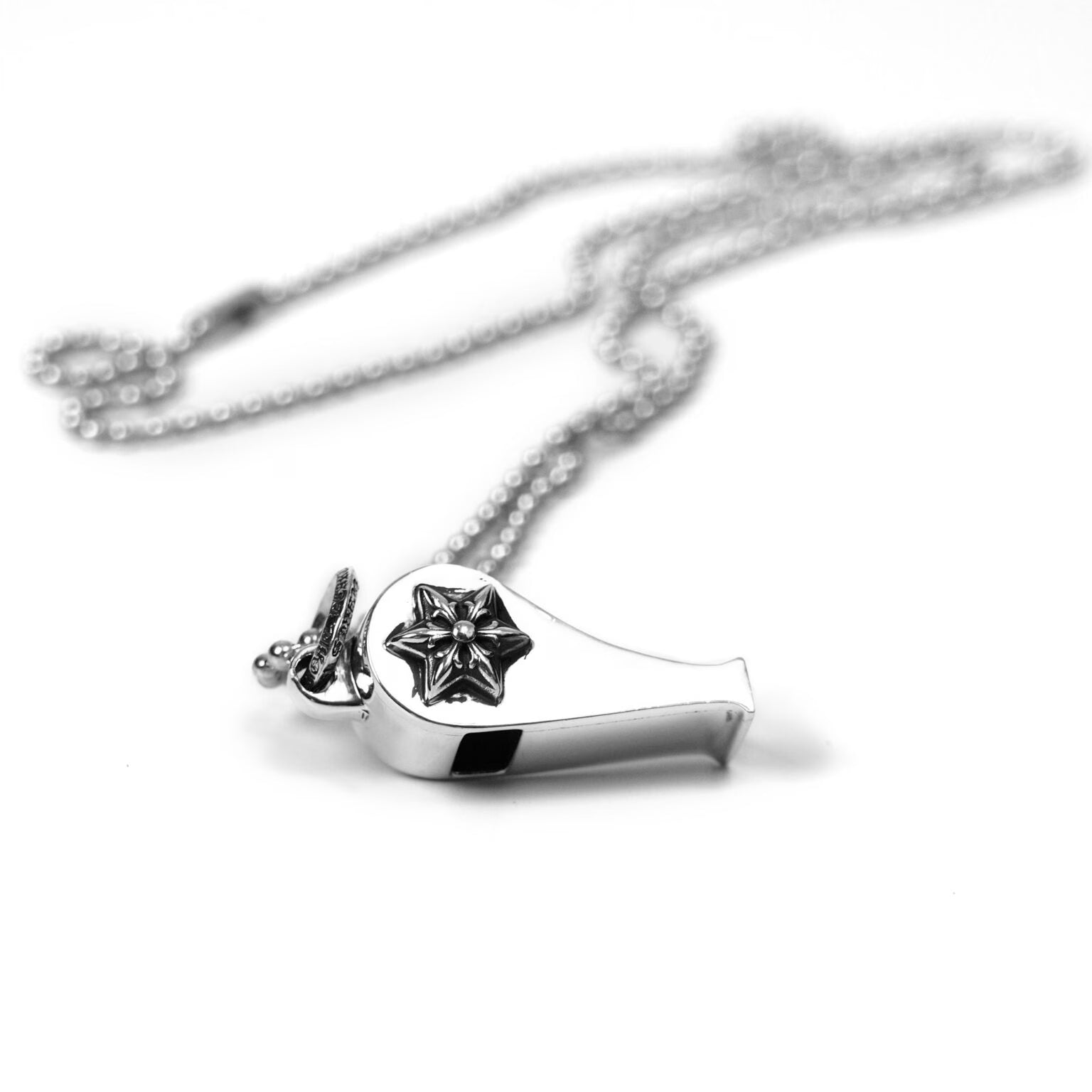 Authentic Chrome Hearts Star Whistle Pendant â€“ front view