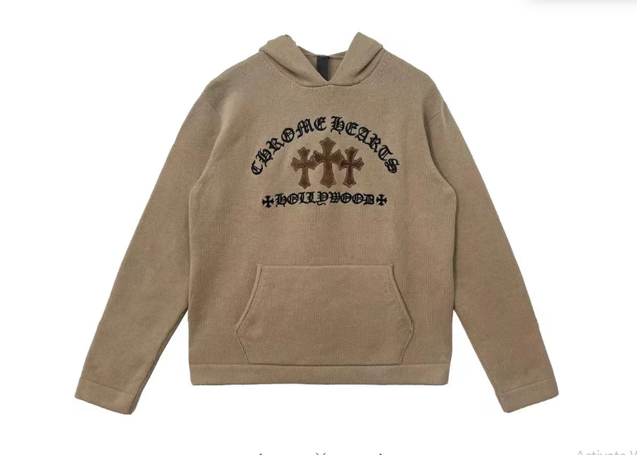 Chrome Hearts Cashmere Hoodie – hoodie front view