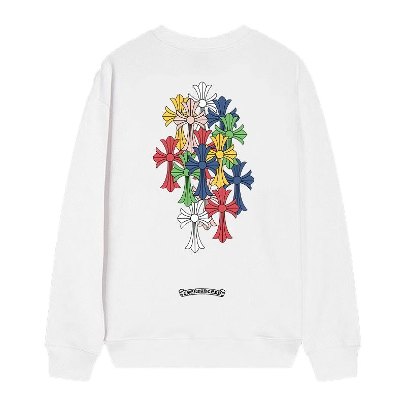 Authentic Chrome Hearts Chrome Hearts Prism Saint Cross Long Sleeve White â€“ front view