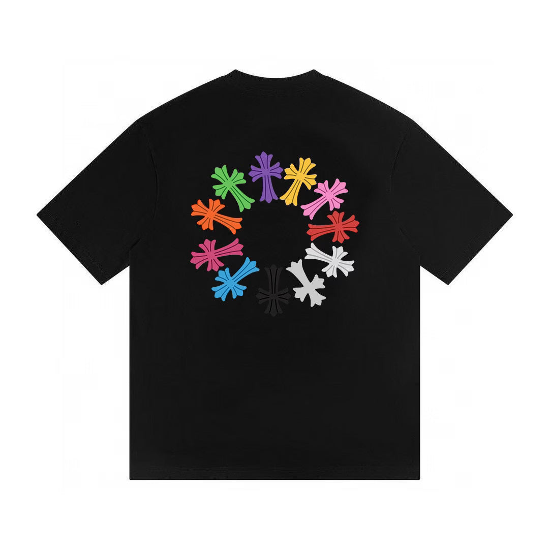 Authentic Chrome Hearts Chrome Hearts Multi Cross Cemetery Tee Black â€“ front view