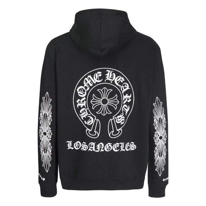 Authentic Chrome Hearts Chrome Hearts Malibu Exclusive Horse Shoe Hoodie â€“ front view