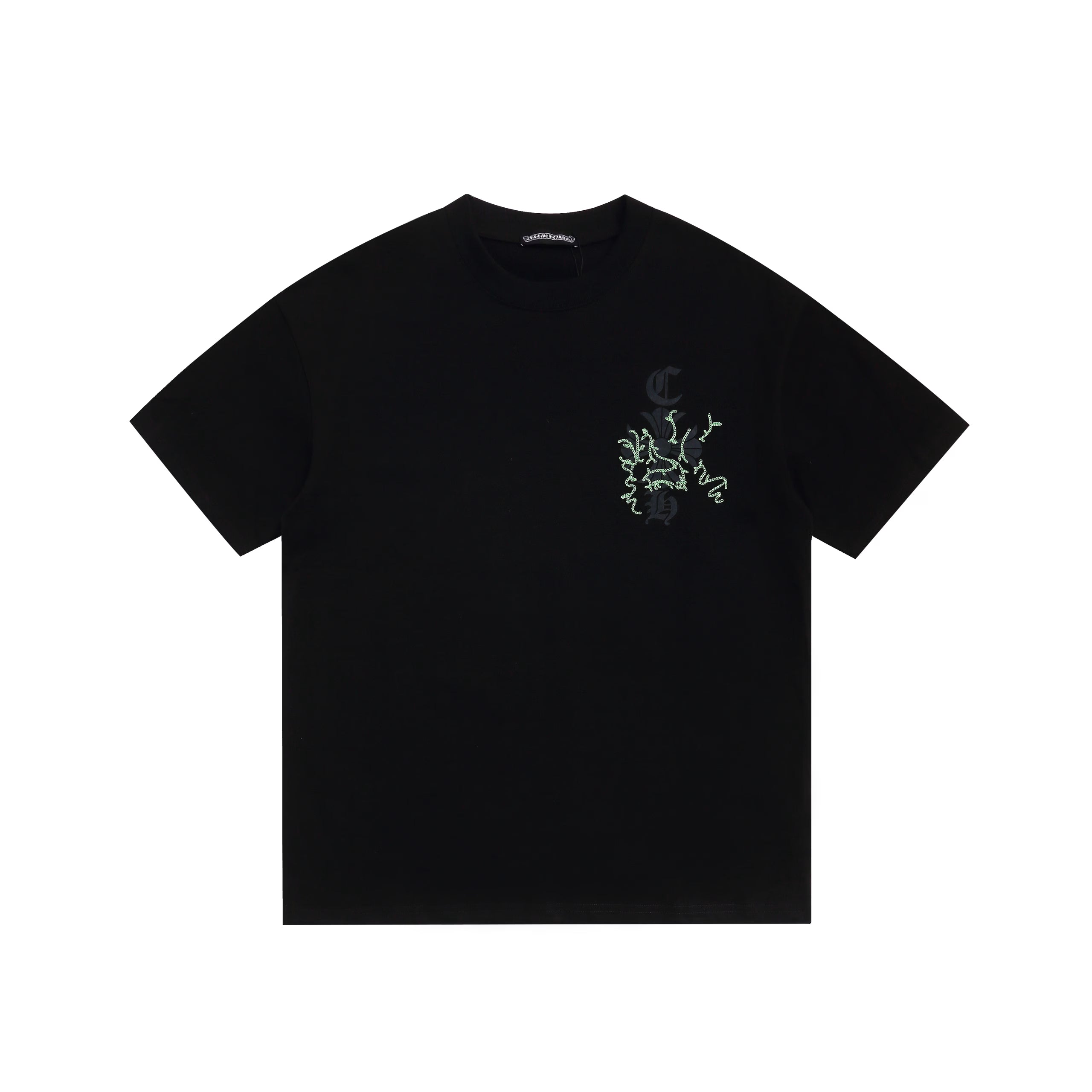 Authentic Chrome Hearts Chrome Hearts Black Mapplethorpe Vine Logo Tee â€“ front view