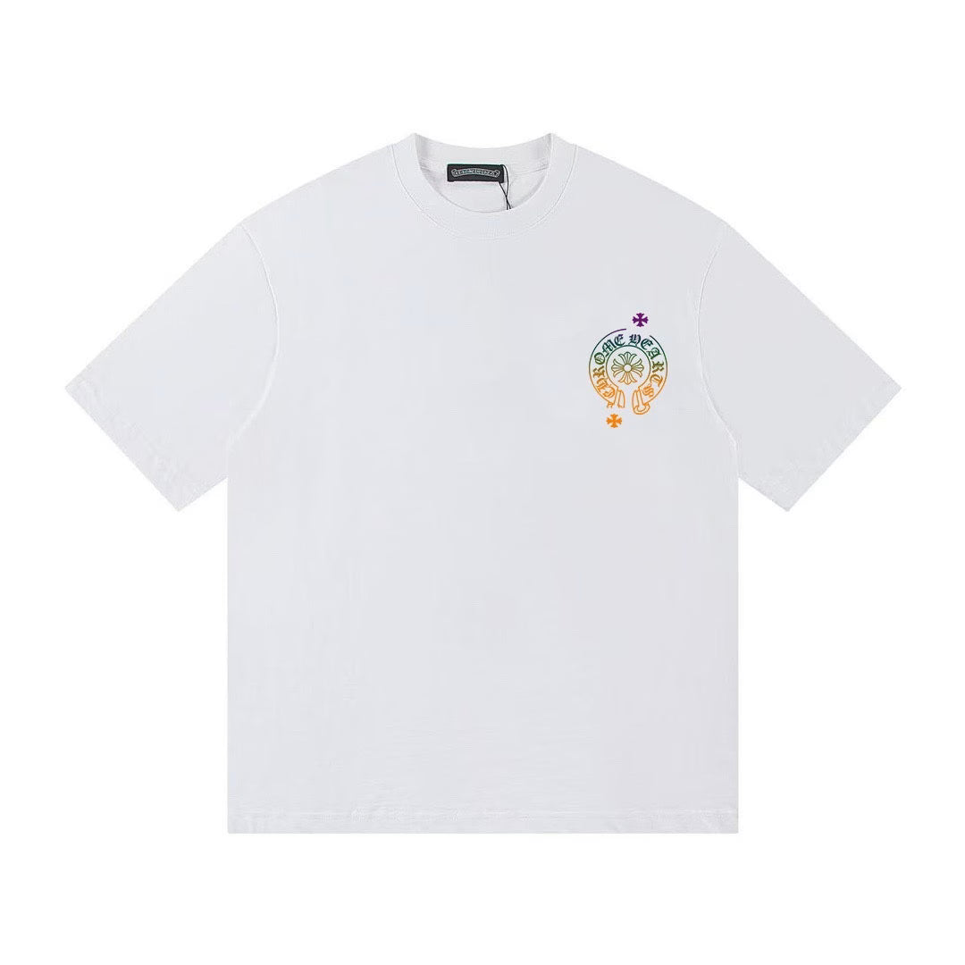 Authentic Chrome Hearts Chrome Hearts Cemetery Cross Horseshoe T-Shirt â€“ front view