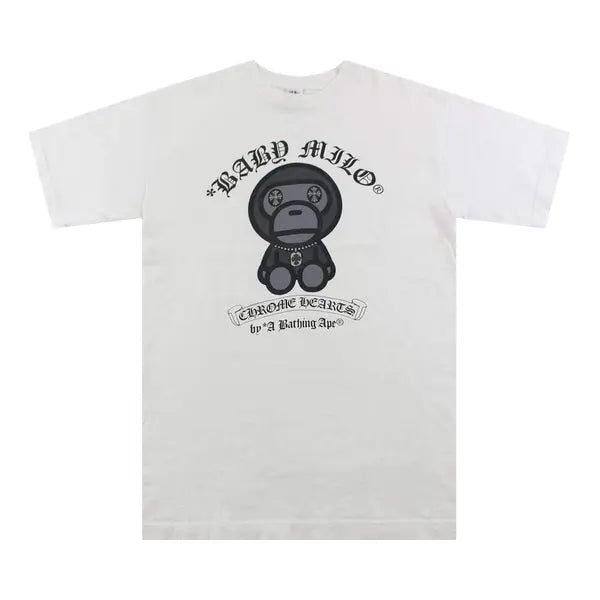 Authentic Chrome Hearts Chrome Heart Bape Shirt – shirt front view