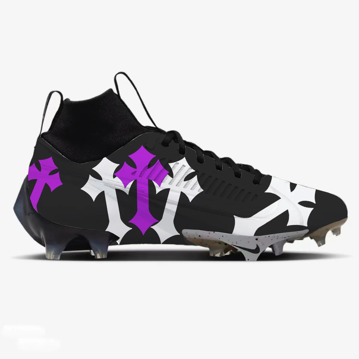 Authentic Chrome Hearts Chrome Heart Cleats – shoes front view
