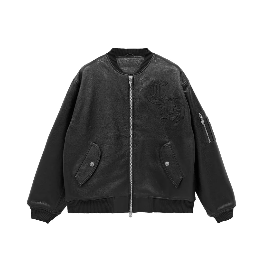 Authentic Chrome Hearts Chrome Hearts Bomber Jacket â€“ front view
