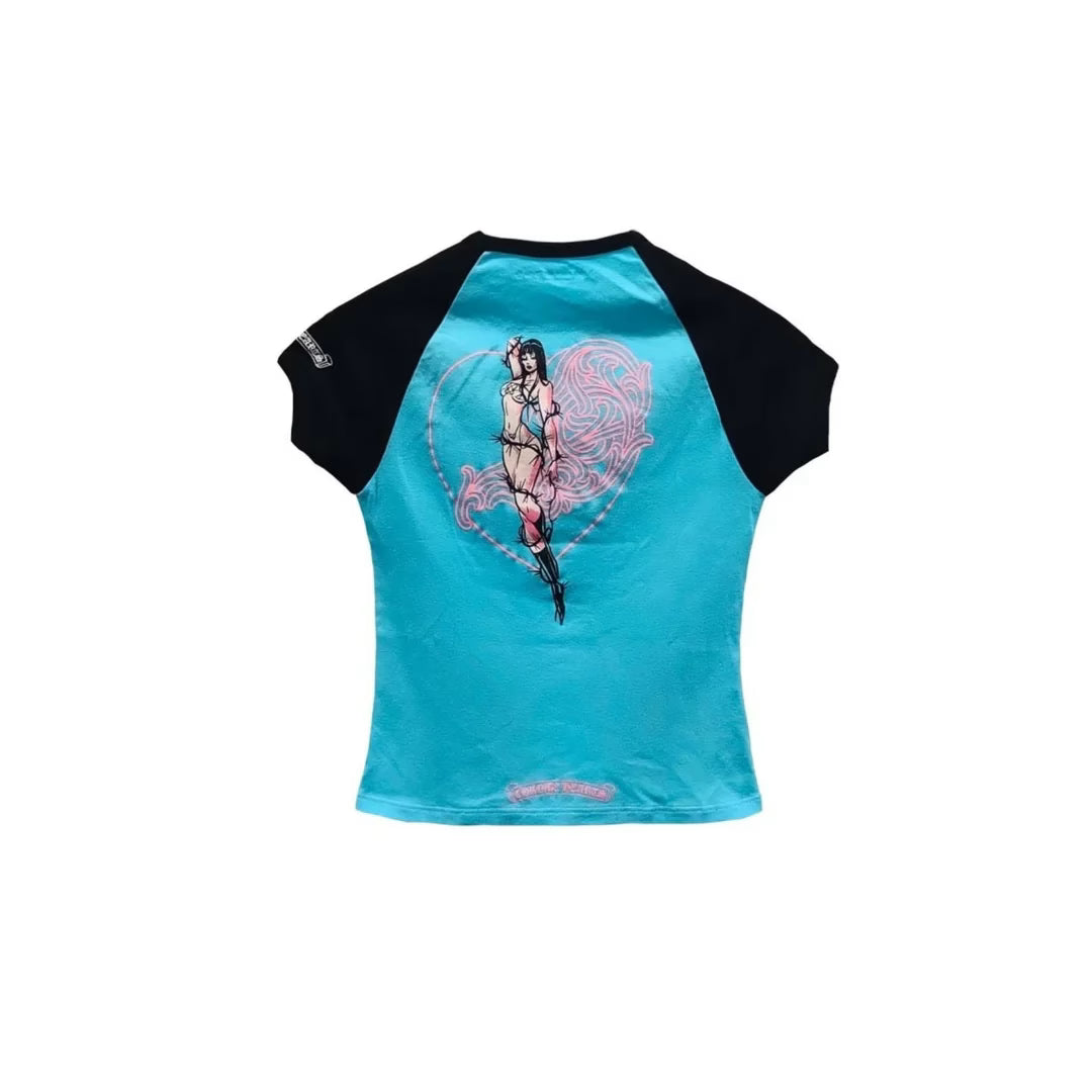 Authentic Chrome Hearts Deadly Doll Chrome Hearts Shirt â€“ front view