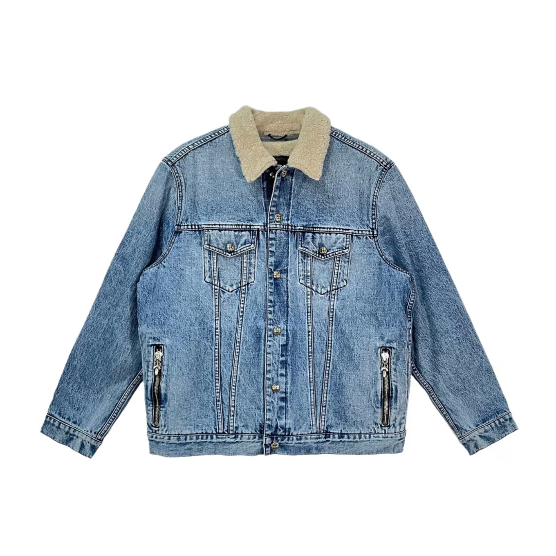 Authentic Chrome Hearts Chrome Hearts Jean Jacket â€“ front view