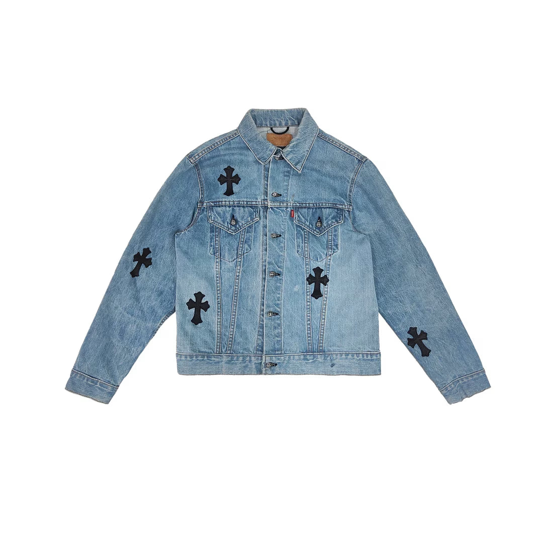 Authentic Chrome Hearts Chrome Hearts Denim Jacket â€“ front view