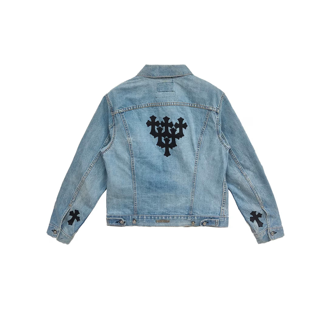 Authentic Chrome Hearts Chrome Hearts Denim Jacket â€“ front view