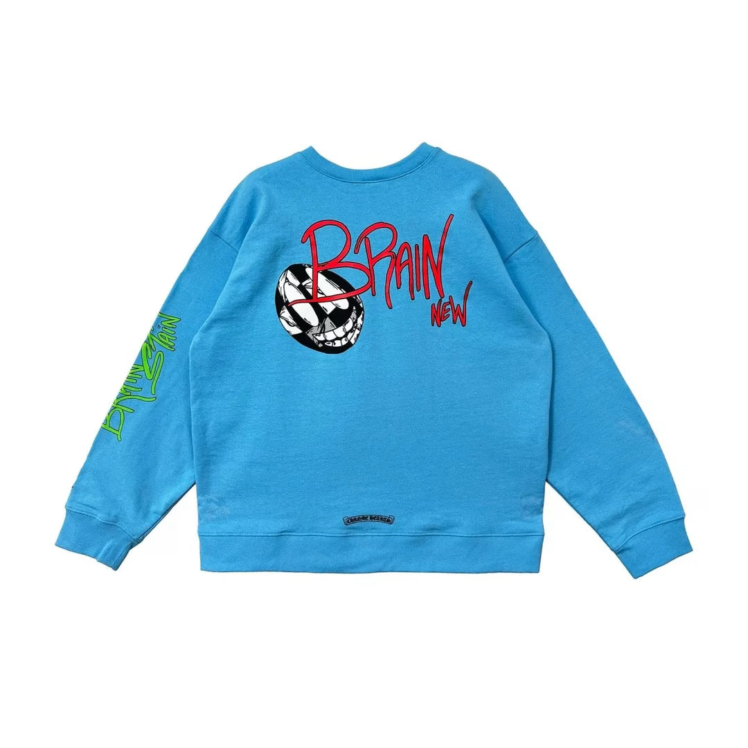 Authentic Chrome Hearts Chrome Hearts Matty Boy Blue Long Sleeve Tee â€“ front view
