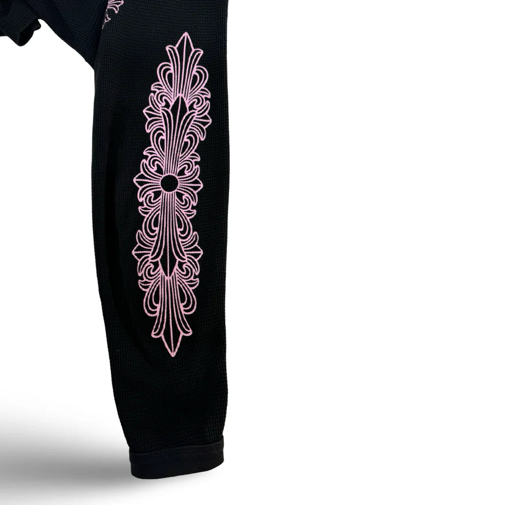 Authentic Chrome Hearts Chrome Hearts Pink Thermal Long Sleeve – front view