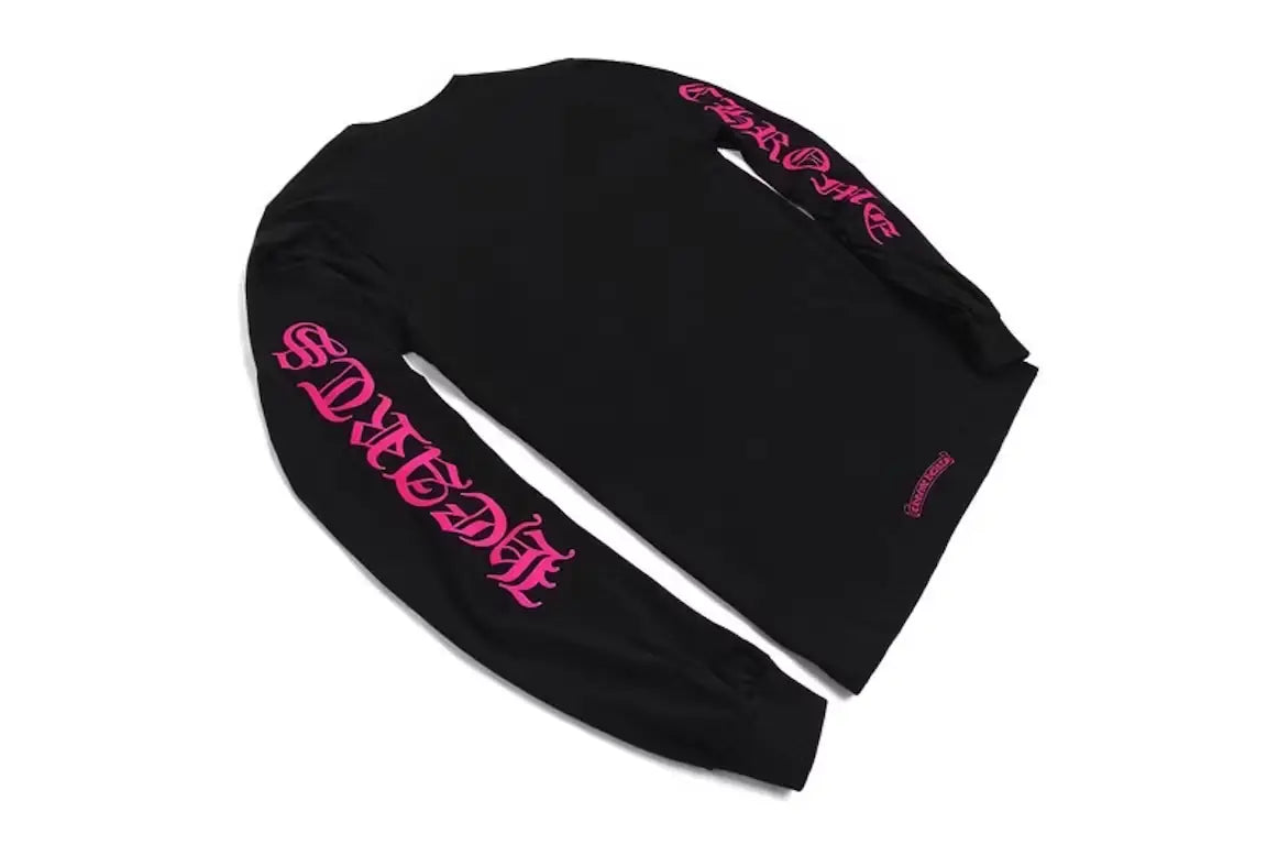 Pink And Black Chrome Heart Shirt - Chrome Hearts Shirt (photo 2)