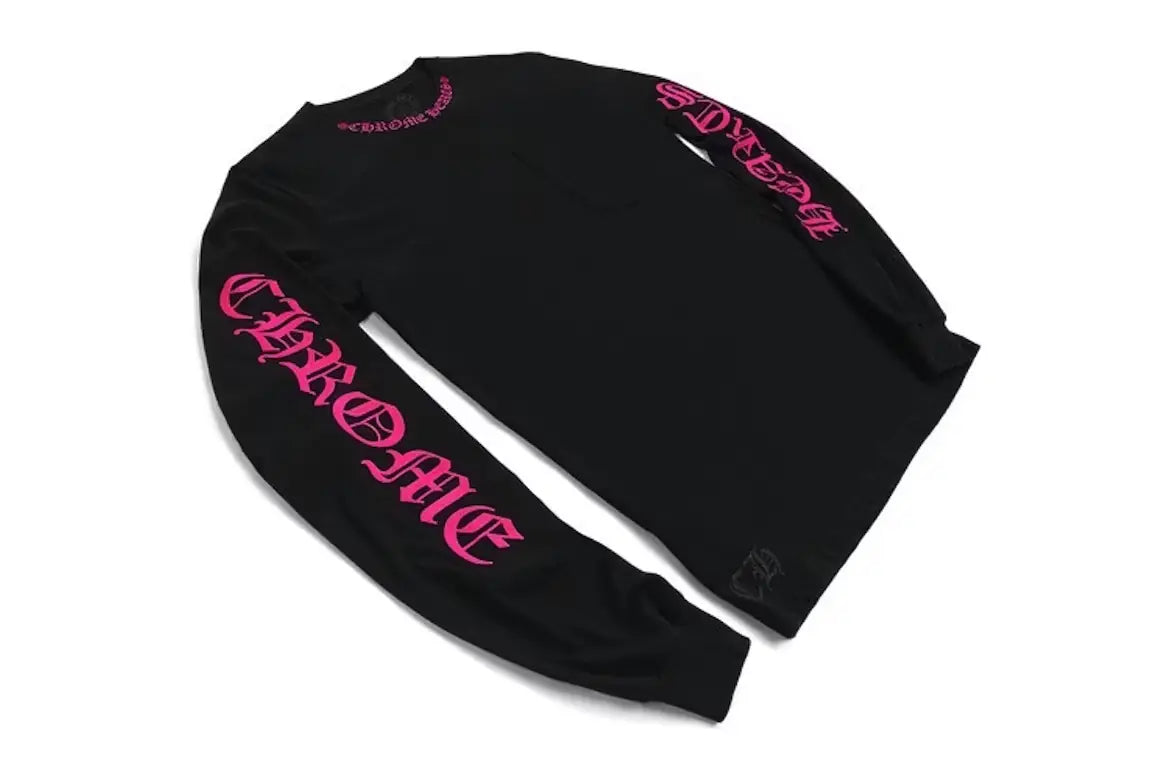 Pink And Black Chrome Heart Shirt - Chrome Hearts Shirt (photo 1)