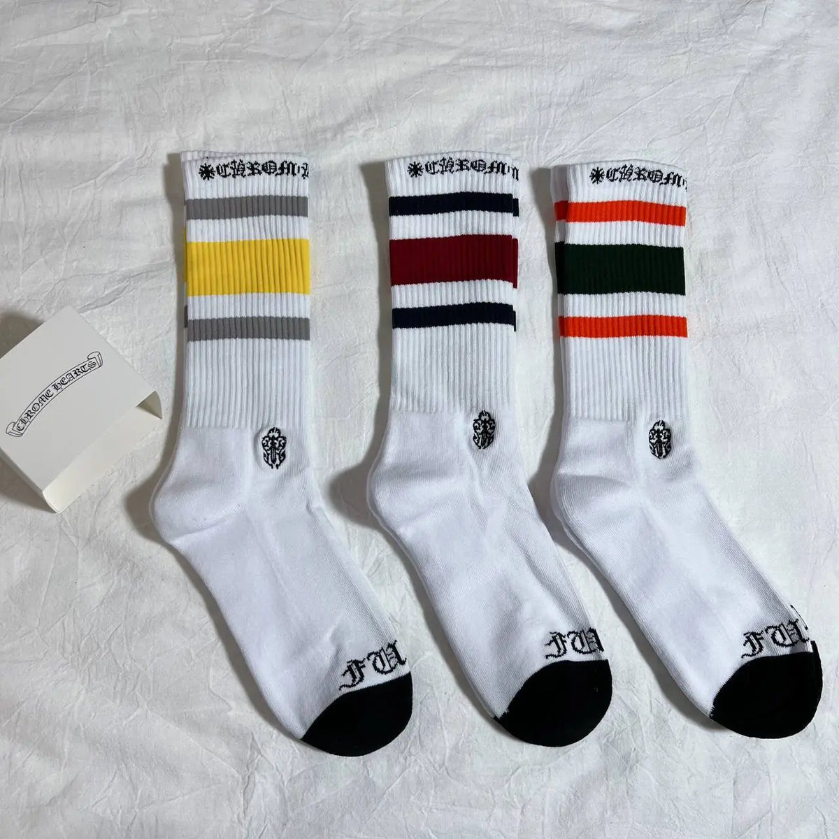 White Chrome Heart Socks - Chrome Hearts Jewelry