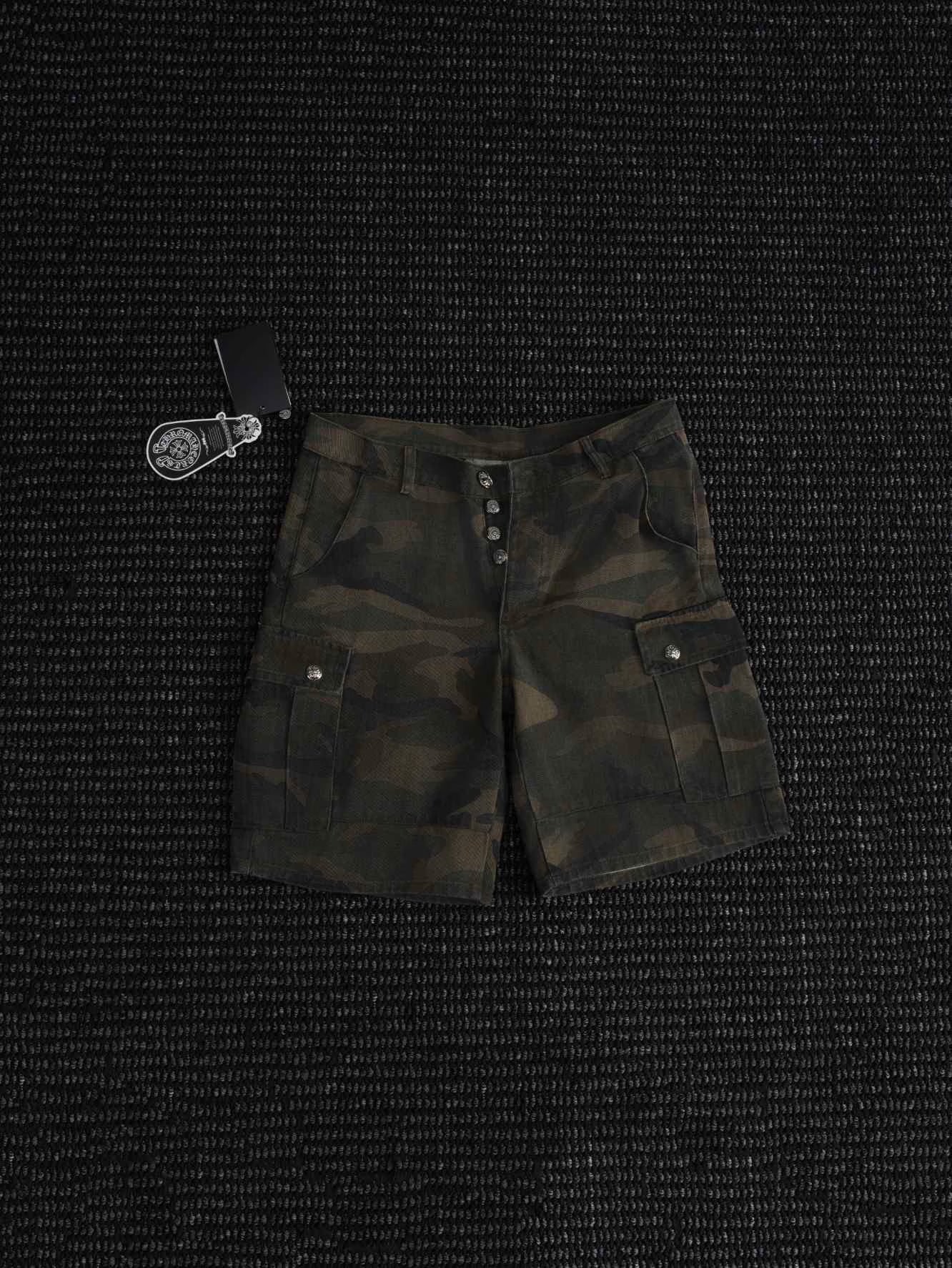 Authentic Chrome Hearts Chrome Hearts Camo Cargo Shorts â€“ front view