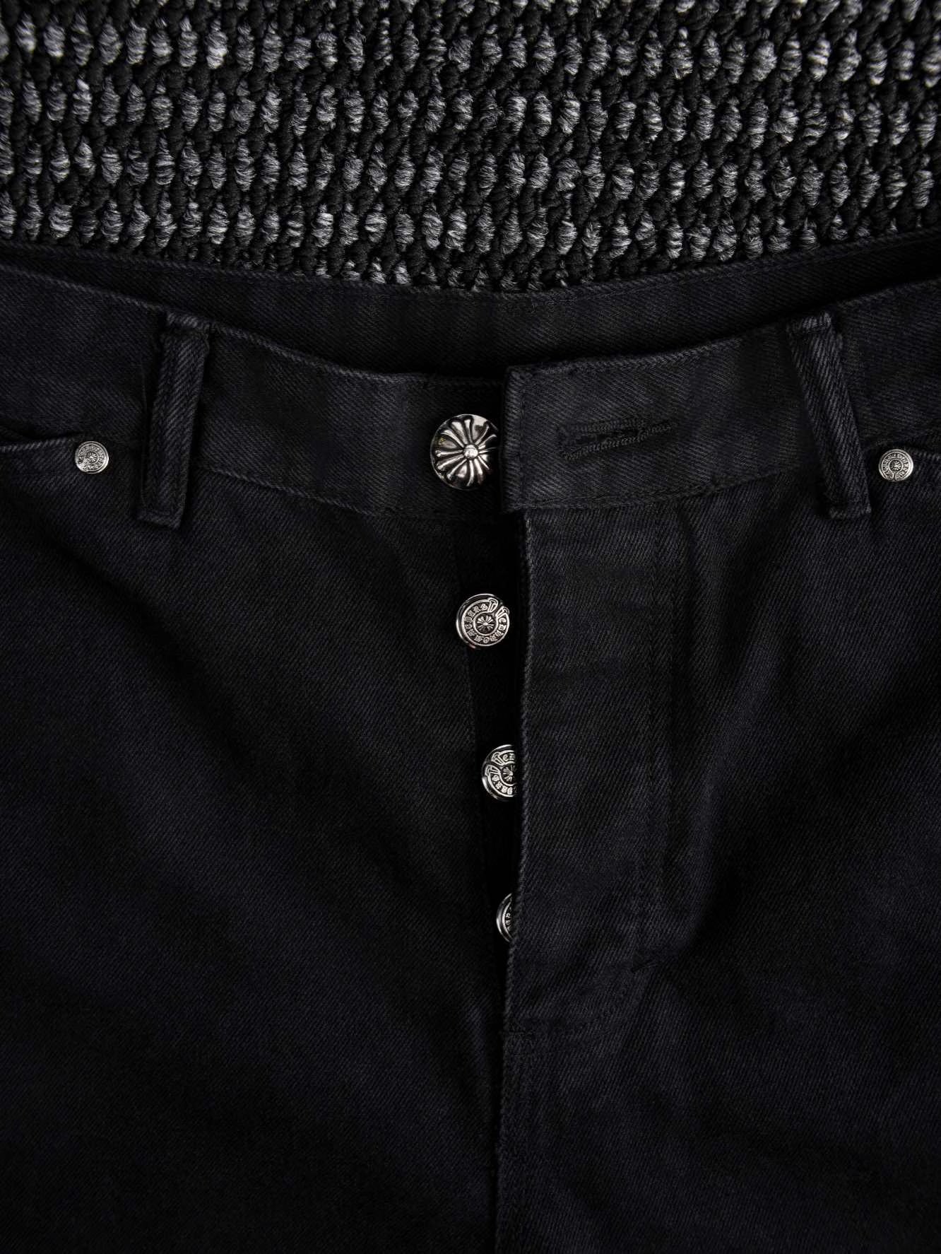 Authentic Chrome Hearts Chrome Hearts Denim Carpenter Shorts â€“ front view