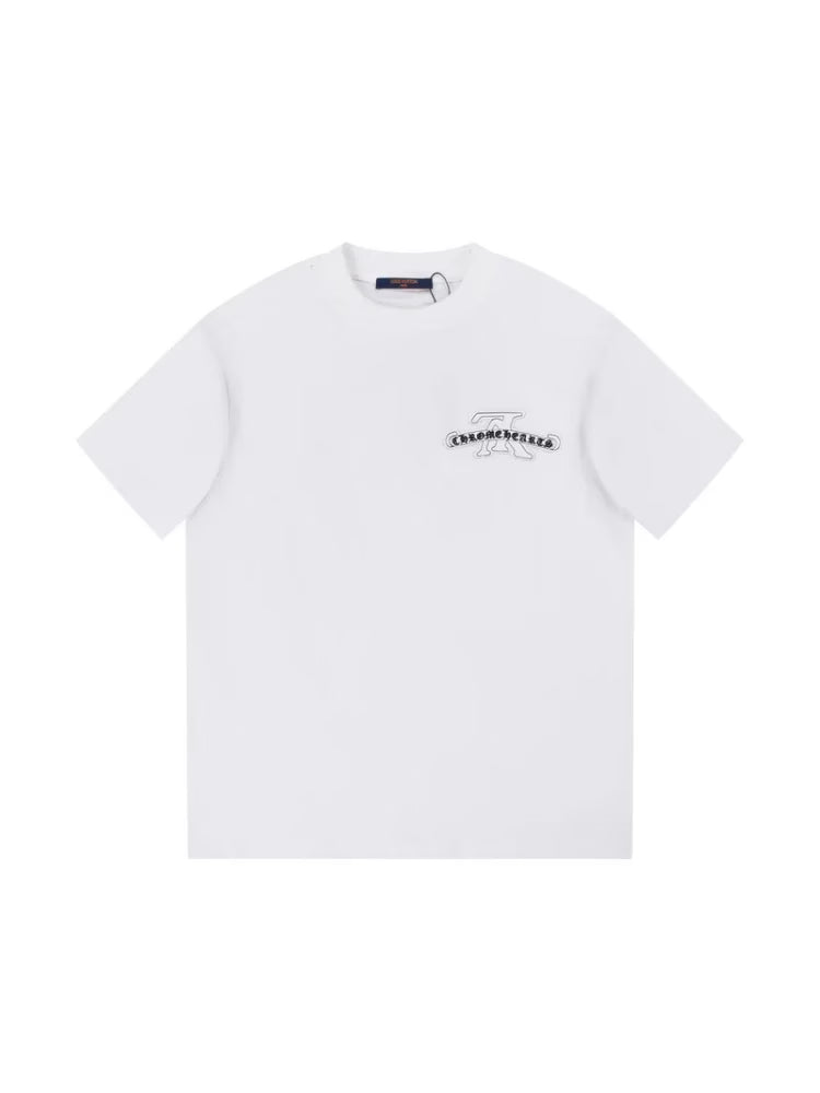 Authentic Chrome Hearts Louis Vuitton X Chrome Hearts T-Shirt White â€“ front view