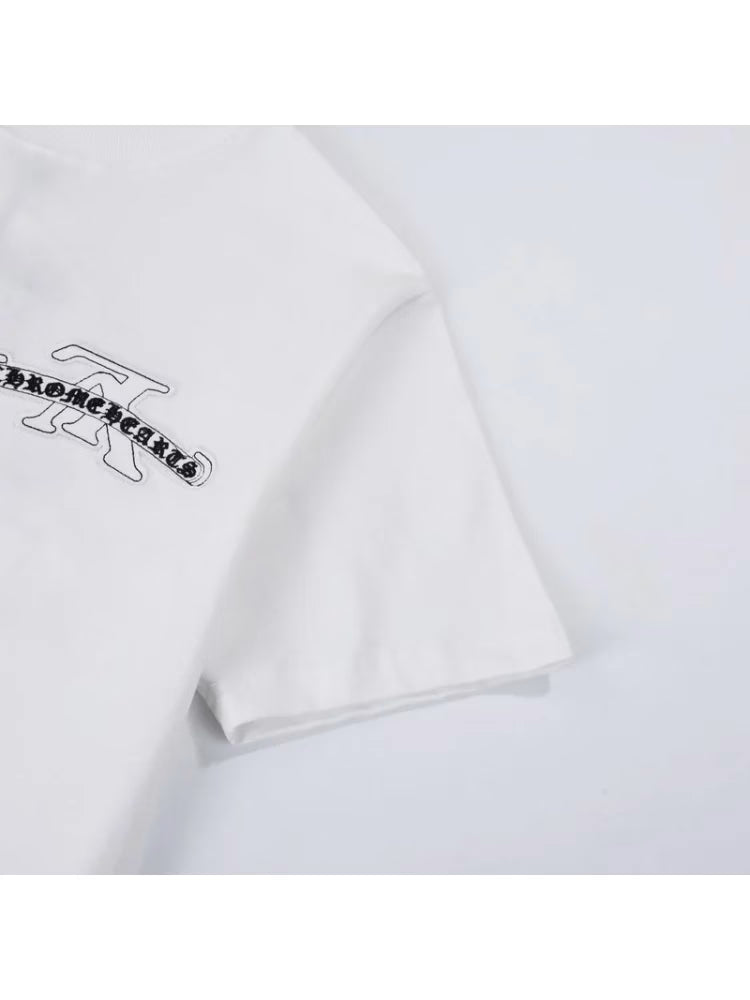 Authentic Chrome Hearts Louis Vuitton X Chrome Hearts T-Shirt White â€“ front view