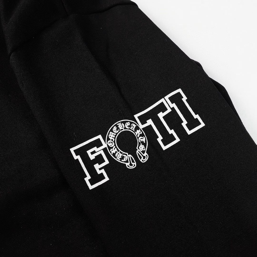Authentic Chrome Hearts Chrome Hearts Foti Horseshoe Hoodieâ€‹ â€“ front view