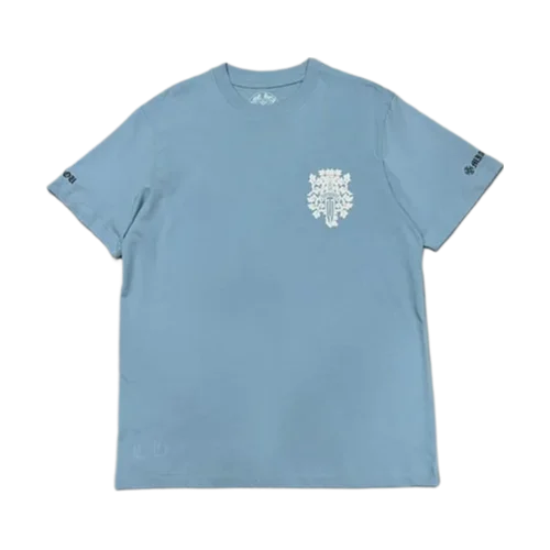 Authentic Chrome Hearts Dagger Tee Chrome Hearts Baby Blue – front view