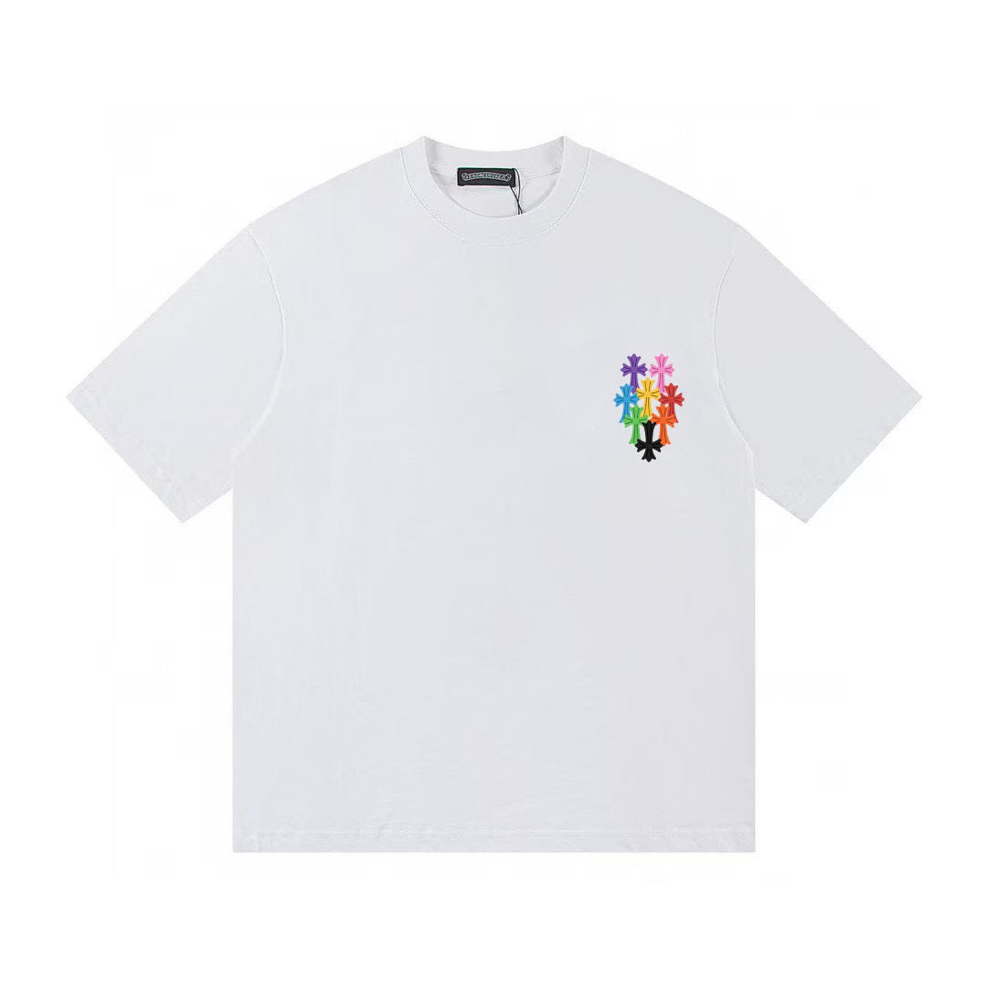 Authentic Chrome Hearts Chrome Hearts Multi Cross Cemetery Tee White â€“ front view