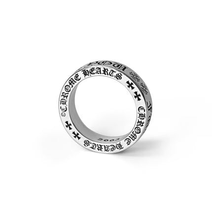 Authentic Chrome Hearts Chrome Hearts Fuck You Ring â€“ 6MM Spacer â€“ front view