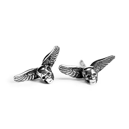 Authentic Chrome Hearts Foti Mahalia Earrings â€“ front view