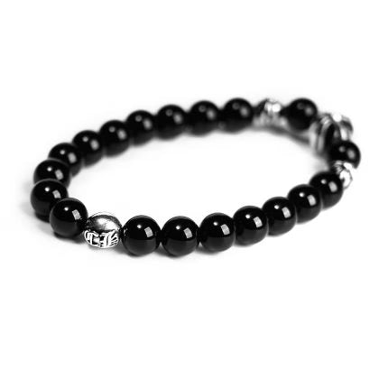 Authentic Chrome Hearts Black Chrome Hearts Braceletâ€‹ â€“ front view