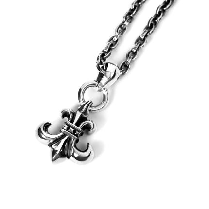 Authentic Chrome Hearts BS Fleur Pendant With Bail â€“ front view