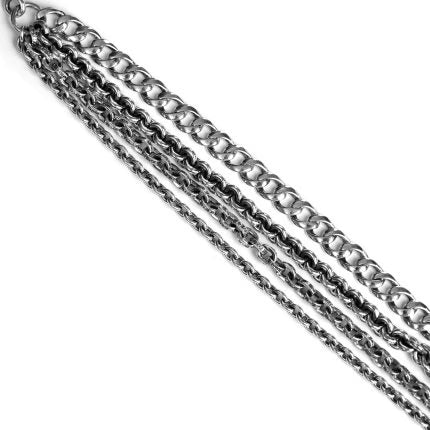 Authentic Chrome Hearts CH Multi-Chain Bracelet â€“ front view