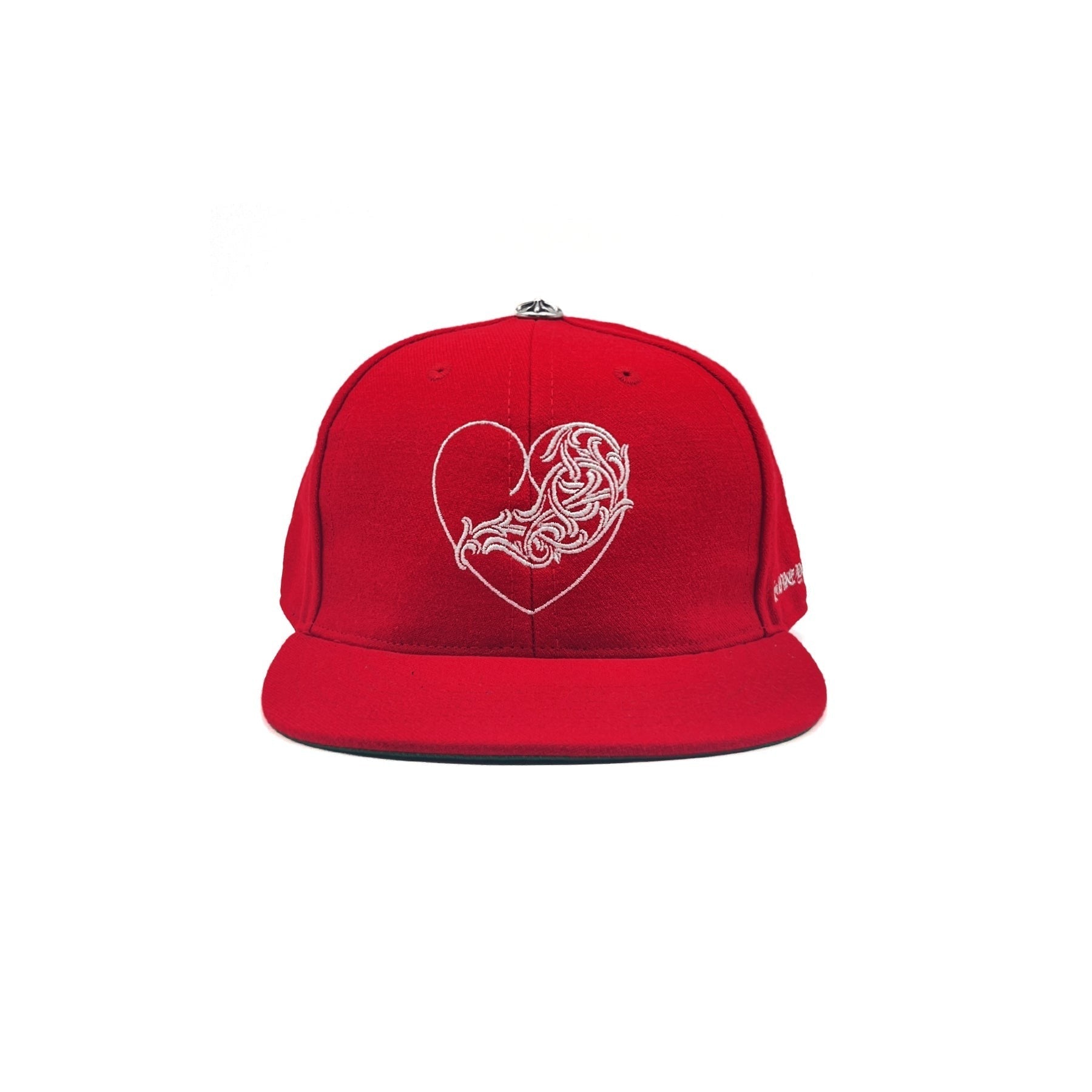 Authentic Chrome Hearts Red Chrome Hearts Hat – hat front view
