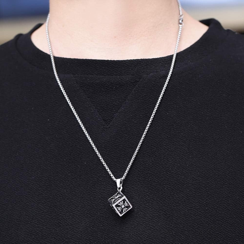 Chrome Hearts Cube Necklace – necklace detail close-up