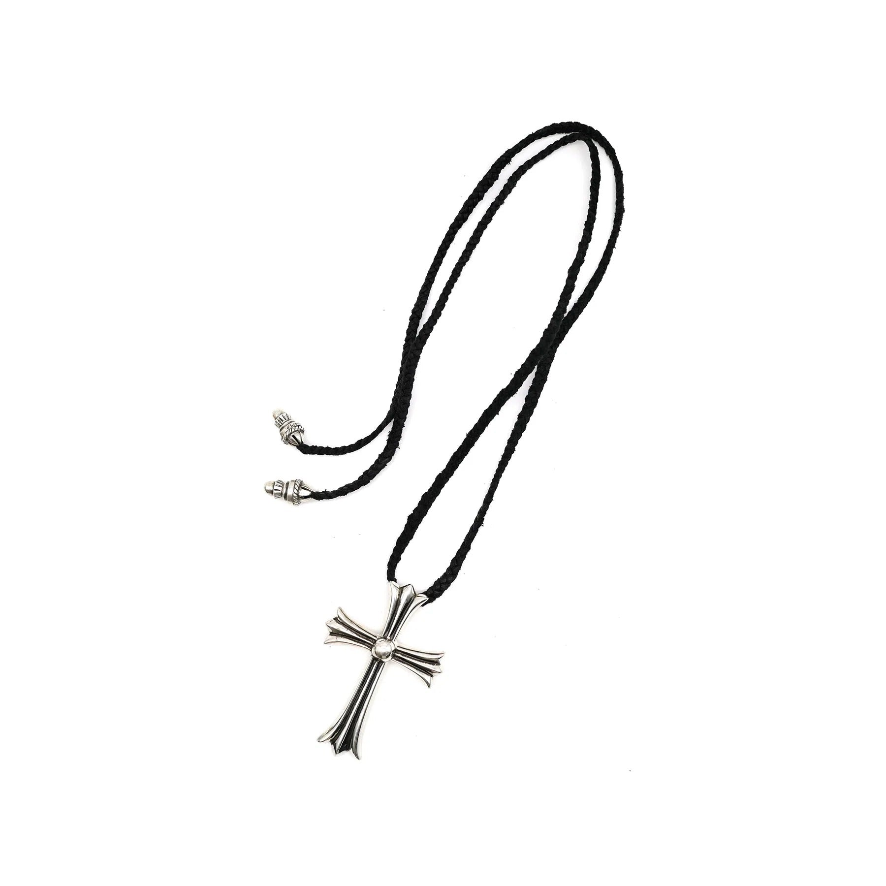 Chrome Hearts Leather Necklace – necklace front view