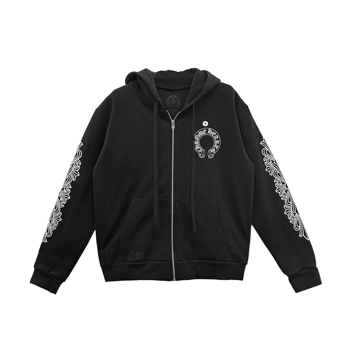 Chrome Hearts Zip Up Hoodie – hoodie detail close-up