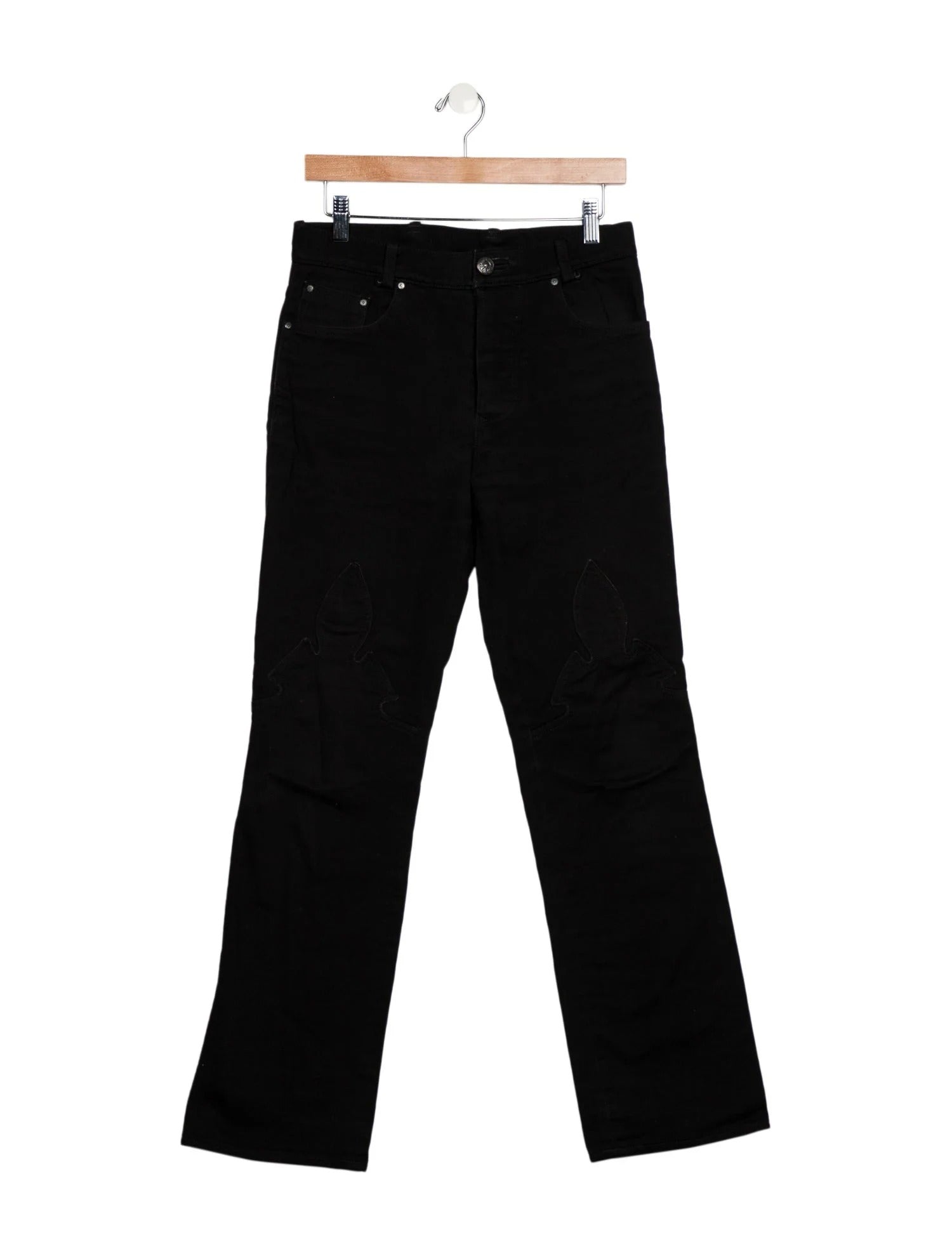 Chrome Hearts Fleur Knee Jeans – pants front view